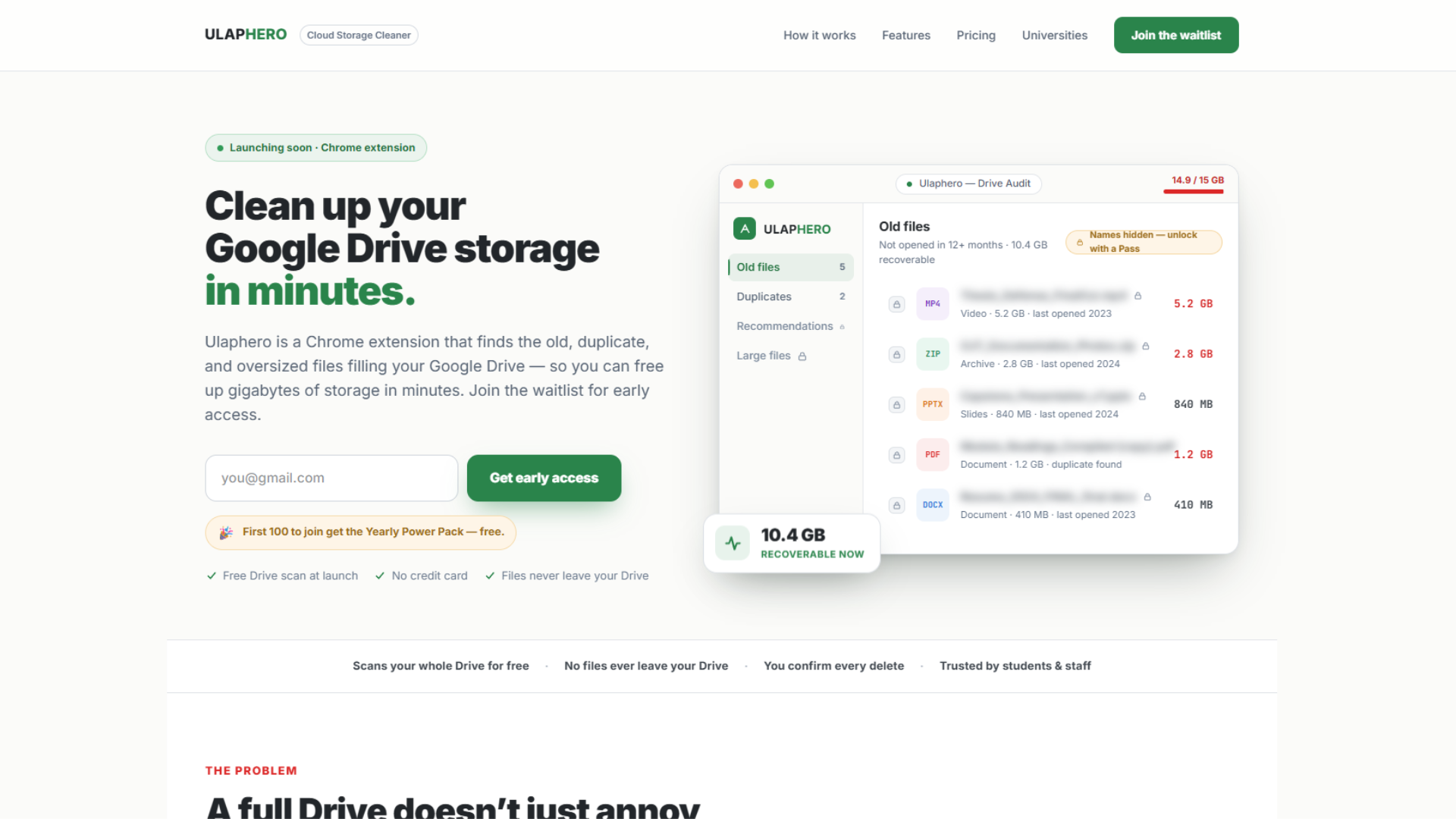 ULAPHERO: Cloud Storage Cleaner screenshot